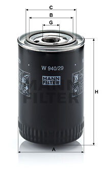 W 940/29 Oil filter — 00000021 GL681