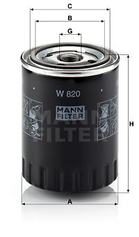 W 820 Oil filter — 00000021 GL860