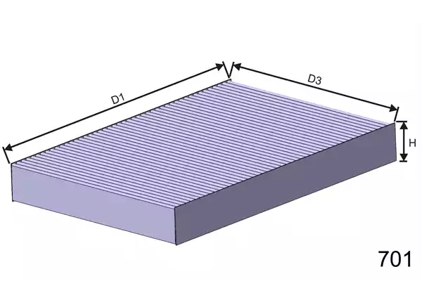 HB215 Filtre d'habitacle — 00000036 HB215