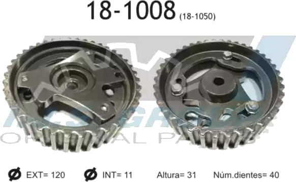 18-1008 Gear, Arbre à cames — IJS 18-1008