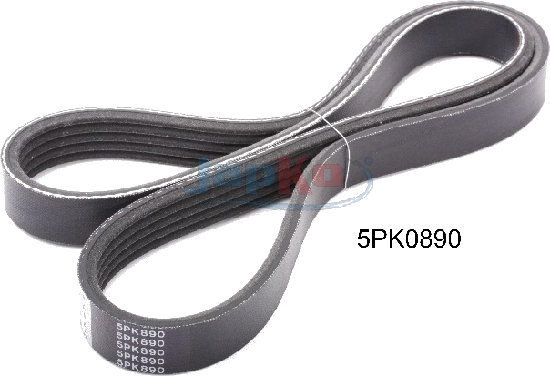 Courroie trapézoïdale à nervures GATES 5 PK 890 (Remplace 58356) — BMW / FORD / HYUNDAI / KIA — COURROIE POLY-V 5PK890