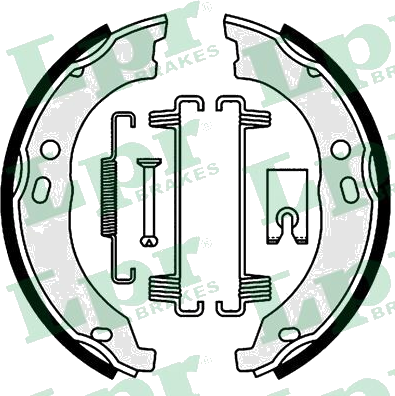 01003 Jeu de mâchoires de frein de stationnement — LPR 01003