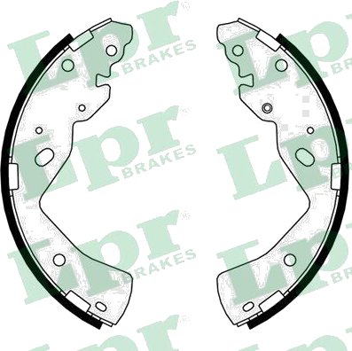 01019 Jeu de mâchoires de frein — LPR 01019