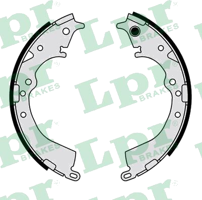 01196 Jeu de mâchoires de frein — LPR 01196