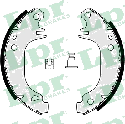 02900 Jeu de mâchoires de frein — LPR 02900