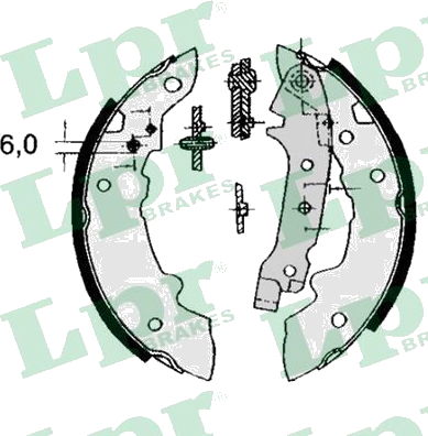 04320 Jeu de mâchoires de frein — LPR 04320