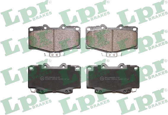 05P058 Jeu de plaquettes de frein à disque — LPR 05P058