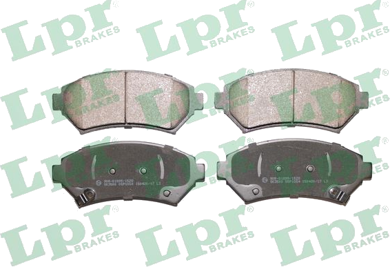 05P1054 Jeu de plaquettes de frein à disque — LPR 05P1054