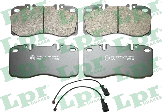 05P1164A Jeu de plaquettes de frein à disque — LPR 05P1164A