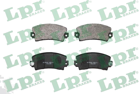 05P117 Jeu de plaquettes de frein à disque — LPR 05P117