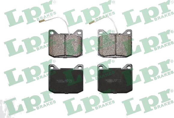 05P118 Jeu de plaquettes de frein à disque — LPR 05P118