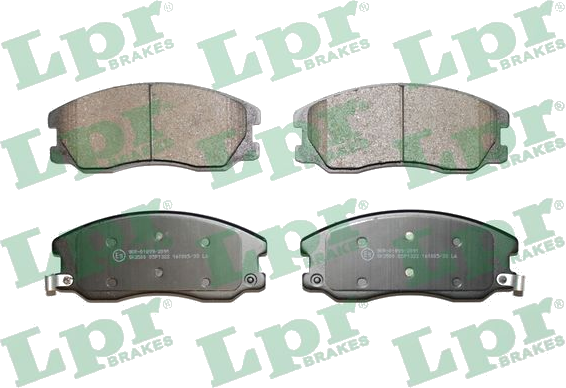 05P1322 Jeu de plaquettes de frein à disque — LPR 05P1322