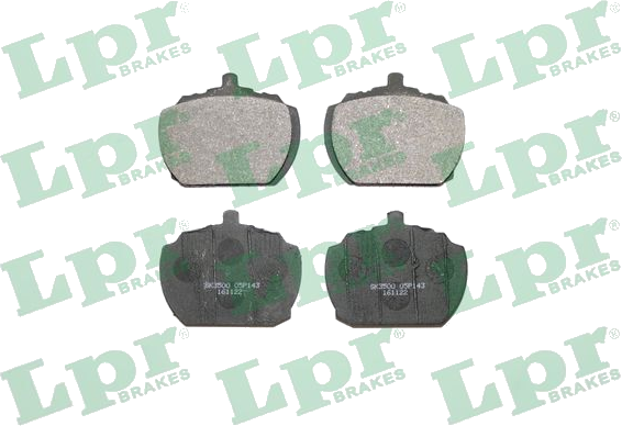 05P143 Jeu de plaquettes de frein à disque — LPR 05P143