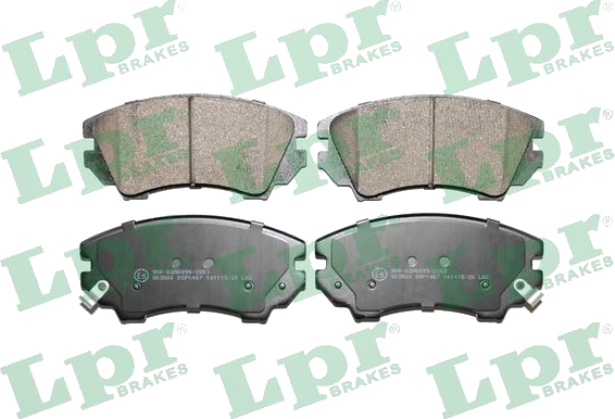 05P1467 Jeu de plaquettes de frein à disque — LPR 05P1467