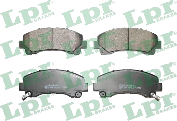 05P1630 Jeu de plaquettes de frein à disque — LPR 05P1630