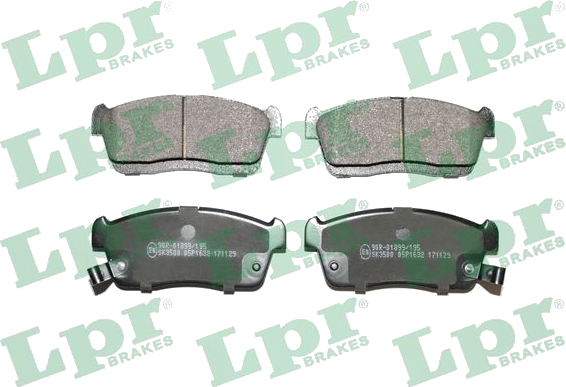 05P1632 Jeu de plaquettes de frein à disque — LPR 05P1632