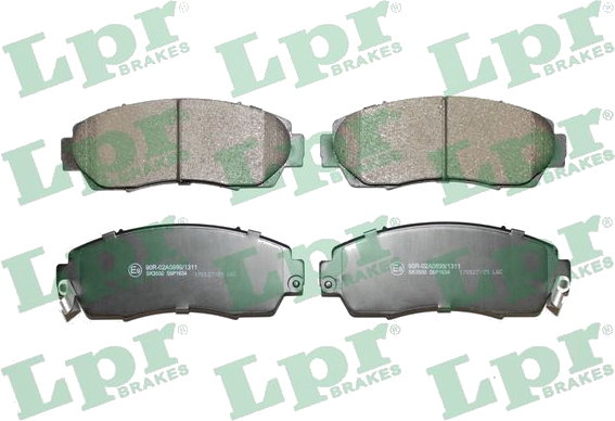 05P1634 Jeu de plaquettes de frein à disque — LPR 05P1634