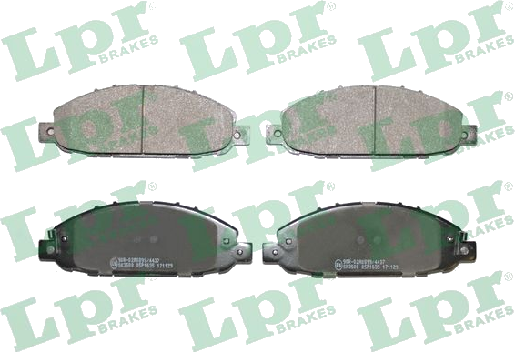 05P1635 Jeu de plaquettes de frein à disque — LPR 05P1635
