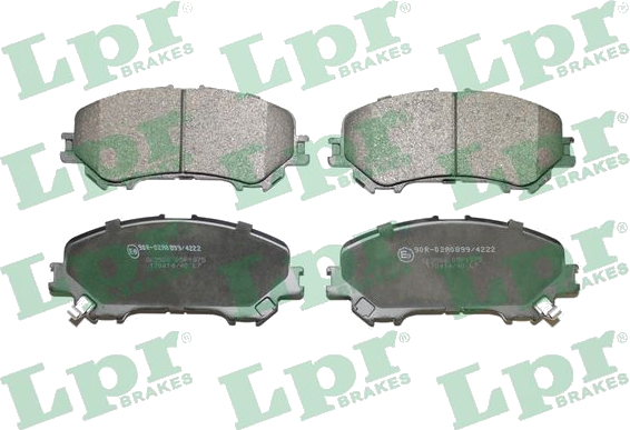 05P1975 Jeu de plaquettes de frein à disque — LPR 05P1975