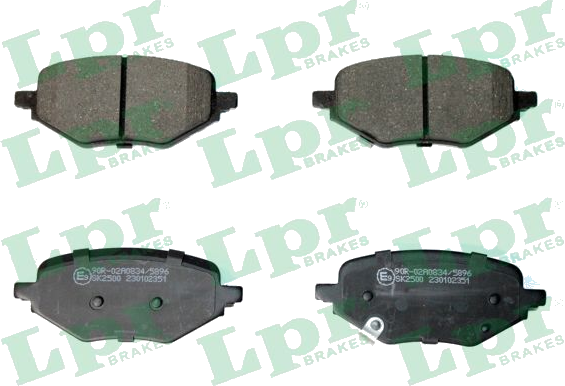 05P2351 Jeu de plaquettes de frein à disque — LPR 05P2351