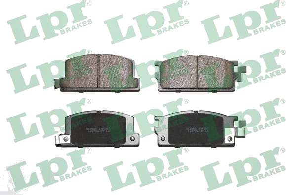 05P287 Jeu de plaquettes de frein à disque — LPR 05P287