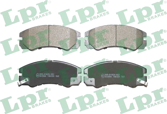 05P565 Jeu de plaquettes de frein à disque — LPR 05P565