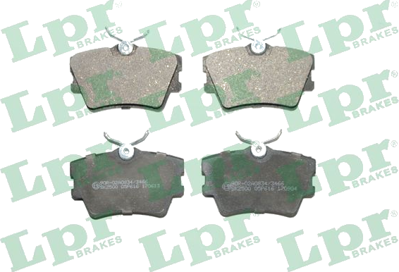 05P616 Jeu de plaquettes de frein à disque — LPR 05P616