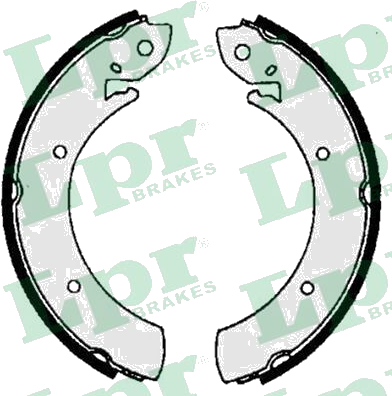 06070 Jeu de mâchoires de frein — LPR 06070