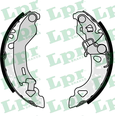 07080 Jeu de mâchoires de frein — LPR 07080