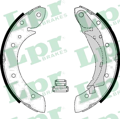 07165 Jeu de mâchoires de frein — LPR 07165