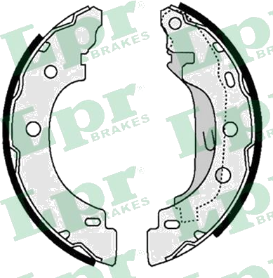 07330 Jeu de mâchoires de frein — LPR 07330