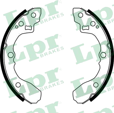 08060 Jeu de mâchoires de frein — LPR 08060