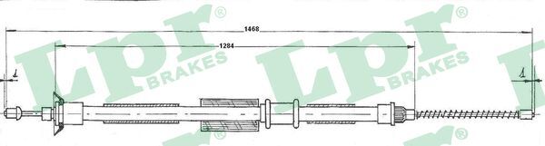 C0200B Câble de frein de stationnement — LPR C0200B