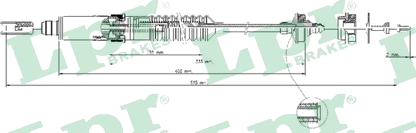 C0339C Câble d'embrayage — LPR C0339C