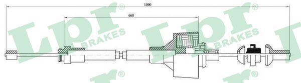 C0480C Câble d'embrayage — LPR C0480C
