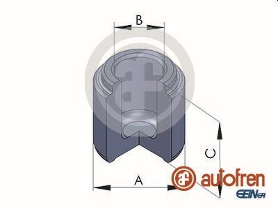 D02527 Piston, Étrier de frein — LTM D02527