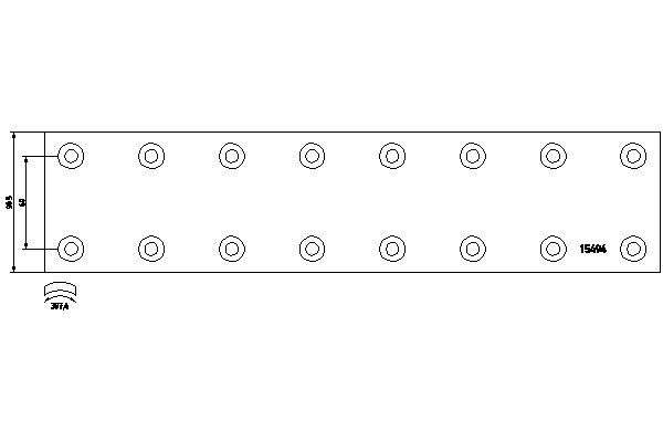 1549402 Brake Lining Kit, drum brake — MAD 154940
