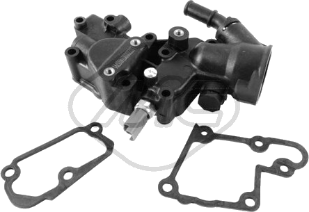 Boîtier de thermostat — CITROËN / FIAT / PEUGEOT — METALCAUCHO 03791