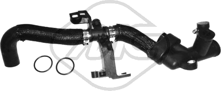 Tuyau de radiateur — CITROËN / FORD / MAZDA / MINI — METALCAUCHO 03792