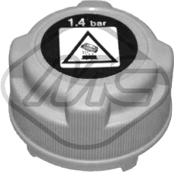 Bouchon, réservoir de liquide de refroidissement — ALFA ROMEO / CITROËN / FIAT / FORD — METALCAUCHO 03795