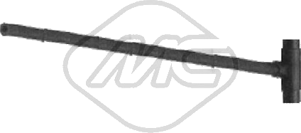 Tuyau, ventilation de carter-moteur — SEAT / VW — METALCAUCHO 08085