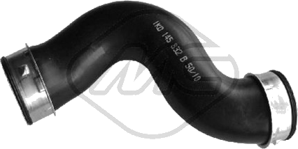 Tuyau d'air de suralimentation — AUDI / SEAT / SKODA / VW — METALCAUCHO 09411