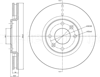 23-0566C Disque de frein — METELLI 23-0566C