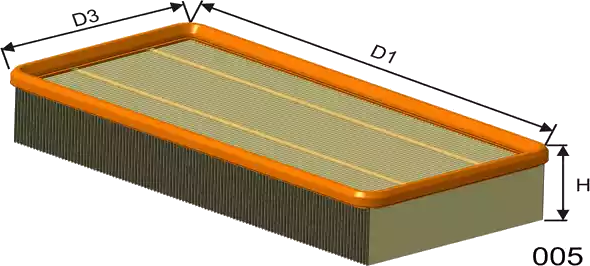 P996 Filtre à air — MISFAT P996