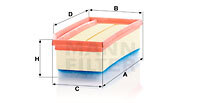 C 27 030 Air filter — FILTRON P528A