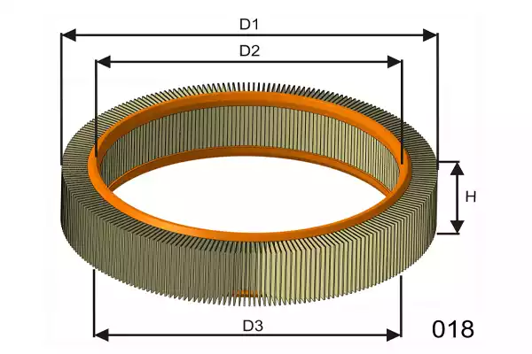 P871A Filtre à air — P871A