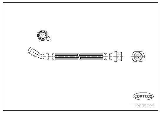 19035051 Flexible de frein — PLEKSAN 3361