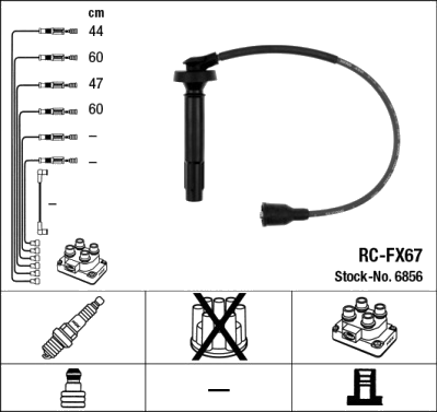 6856 Ignition Cable Kit — PLEKSAN 6856