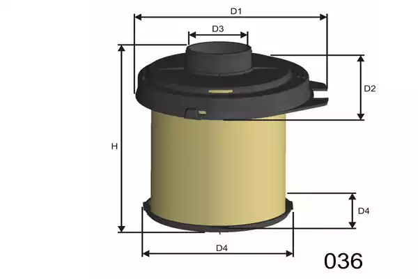 R845B Filtre à air — 00000036 R845B