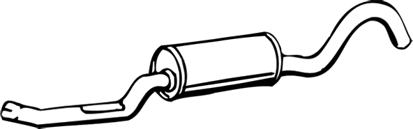 15201 Middle Silencer — RALLY RADIATOR 15201